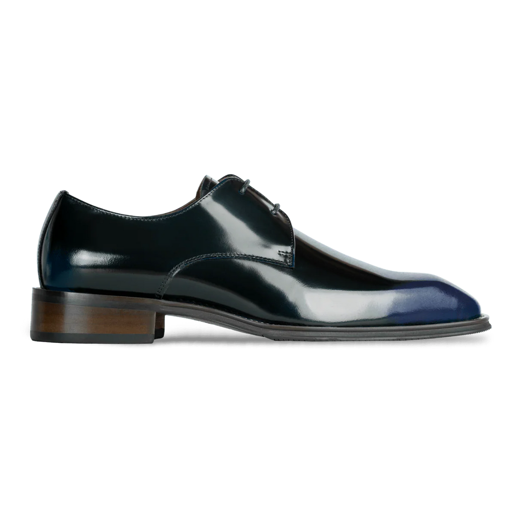 Windsor: Derby Homme - Cuir Bleu Patiné