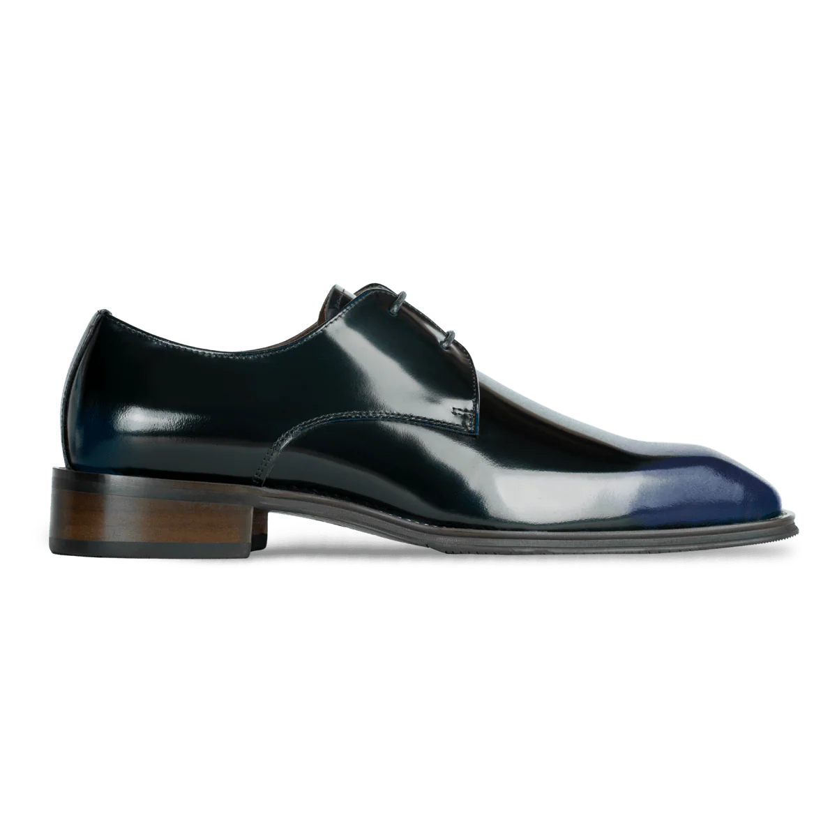 Windsor: Derby Homme - Cuir Bleu Patiné