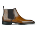 Mayfair : Chelsea Boots Homme - Cuir Cognac Patiné