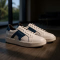 Egbert: Sneakers Homme - Cuir Blanc B'