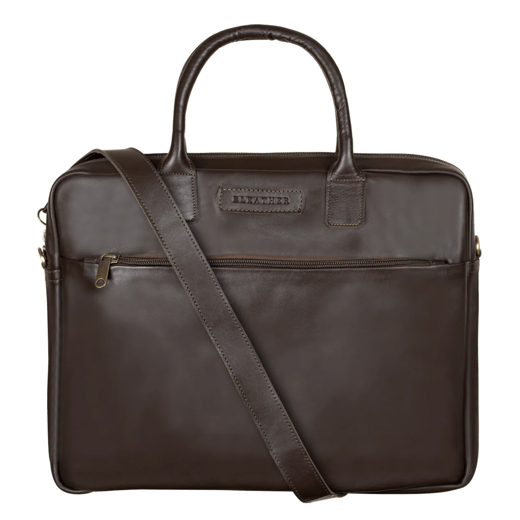 Prestige: Cartable Ordinateur - Cuir Marron