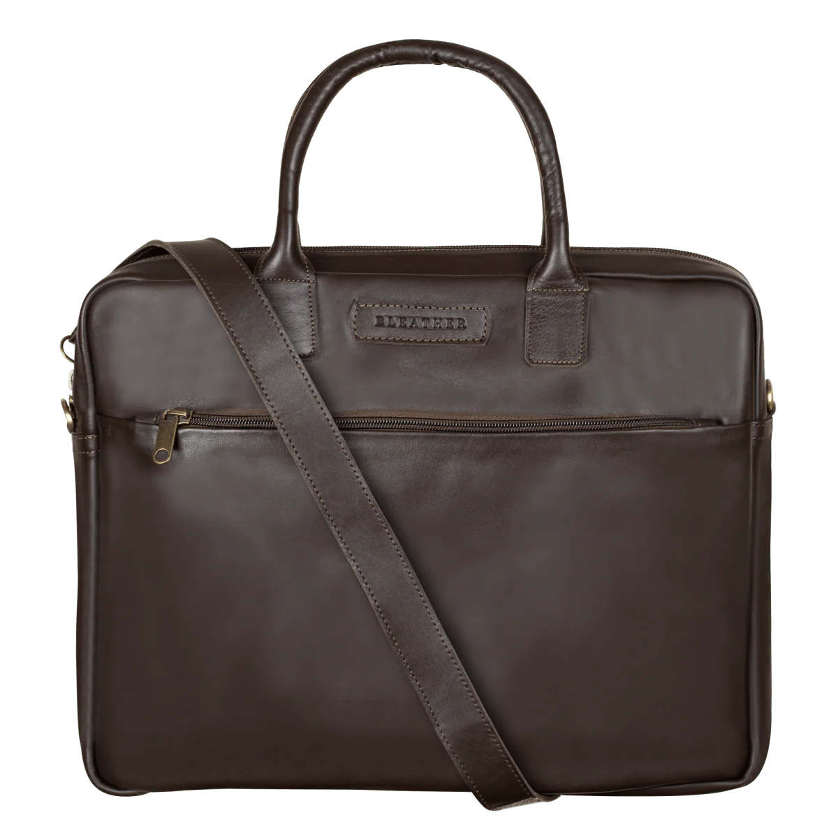 Prestige: Cartable Ordinateur - Cuir Marron