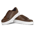George : Sneakers Homme - Cuir Marron