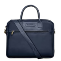 Prestige: Cartable Ordinateur - Cuir Bleu