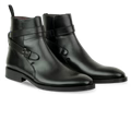 Ashem: Boots Homme - Cuir Noir