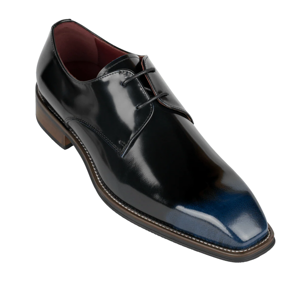 Windsor: Derby Homme - Cuir Bleu Patiné