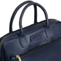 Prestige: Cartable Ordinateur - Cuir Bleu