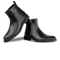 Ralph: Boots Homme - Cuir Noir