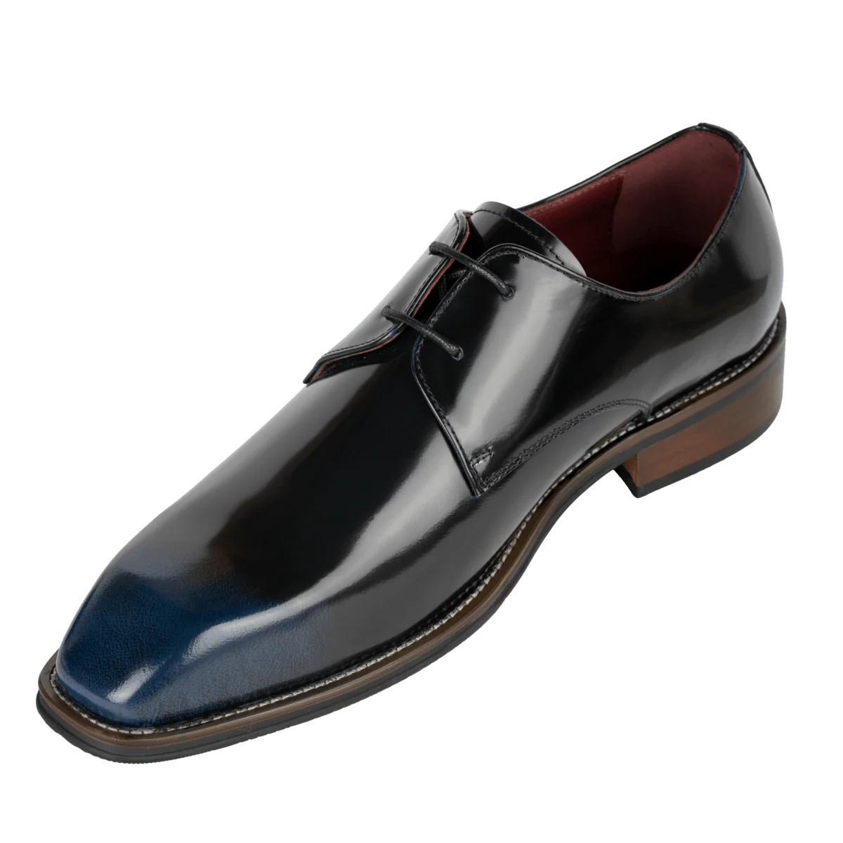 Windsor: Derby Homme - Cuir Bleu Patiné