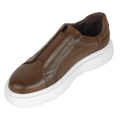 George : Sneakers Homme - Cuir Marron