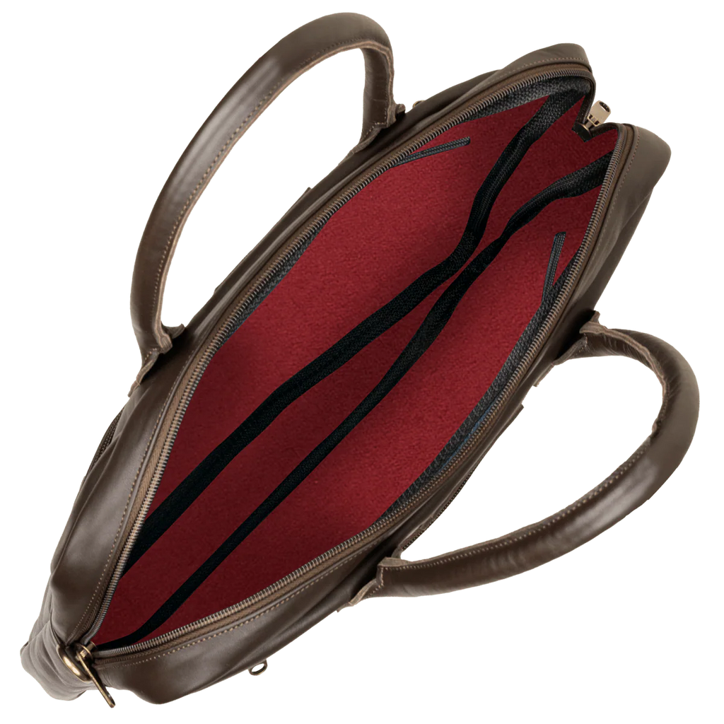 Prestige: Cartable Ordinateur - Cuir Marron