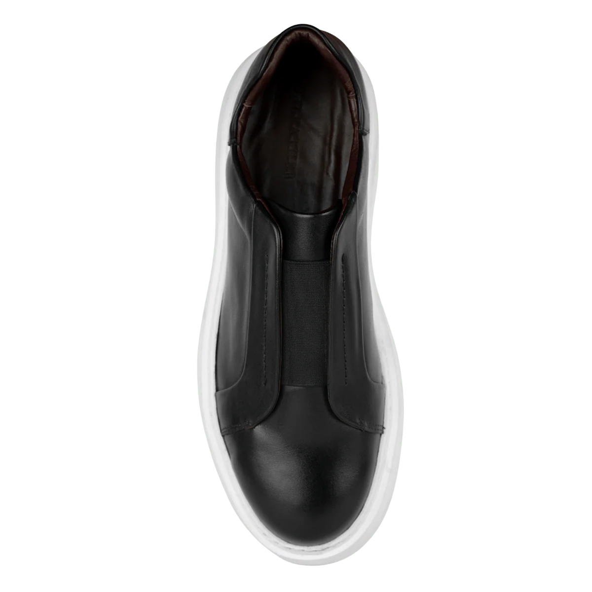 George : Sneakers Homme - Cuir Noir