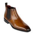 Mayfair : Chelsea Boots Homme - Cuir Cognac Patiné