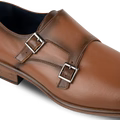 Budd: Chaussures à boucles - Cuir Cognac