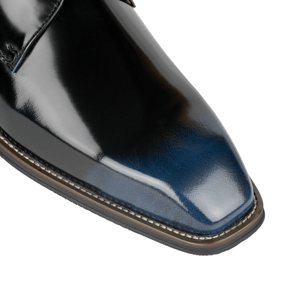 Windsor: Derby Homme - Cuir Bleu Patiné
