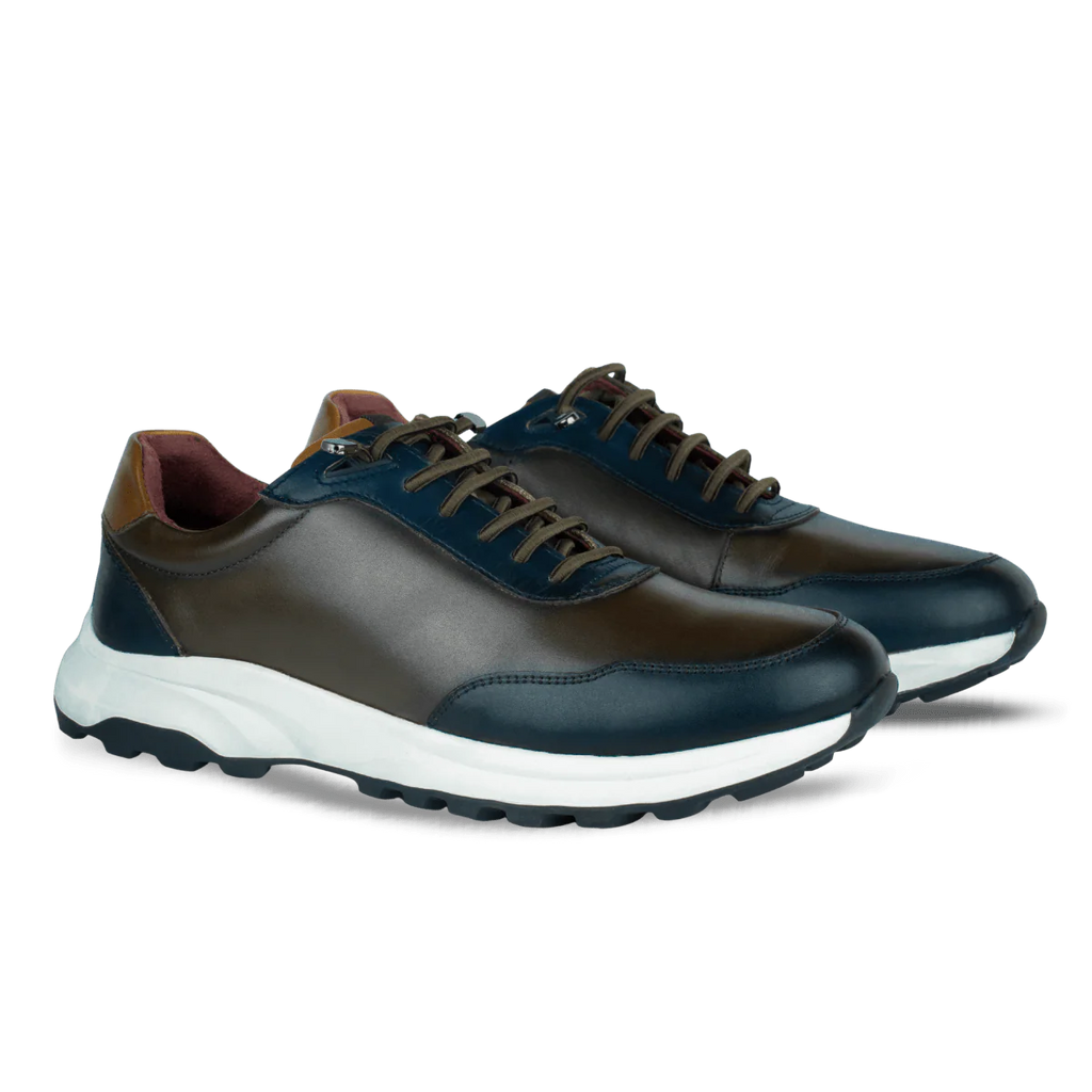 Falkner : Sneakers Homme - Cuir Marron