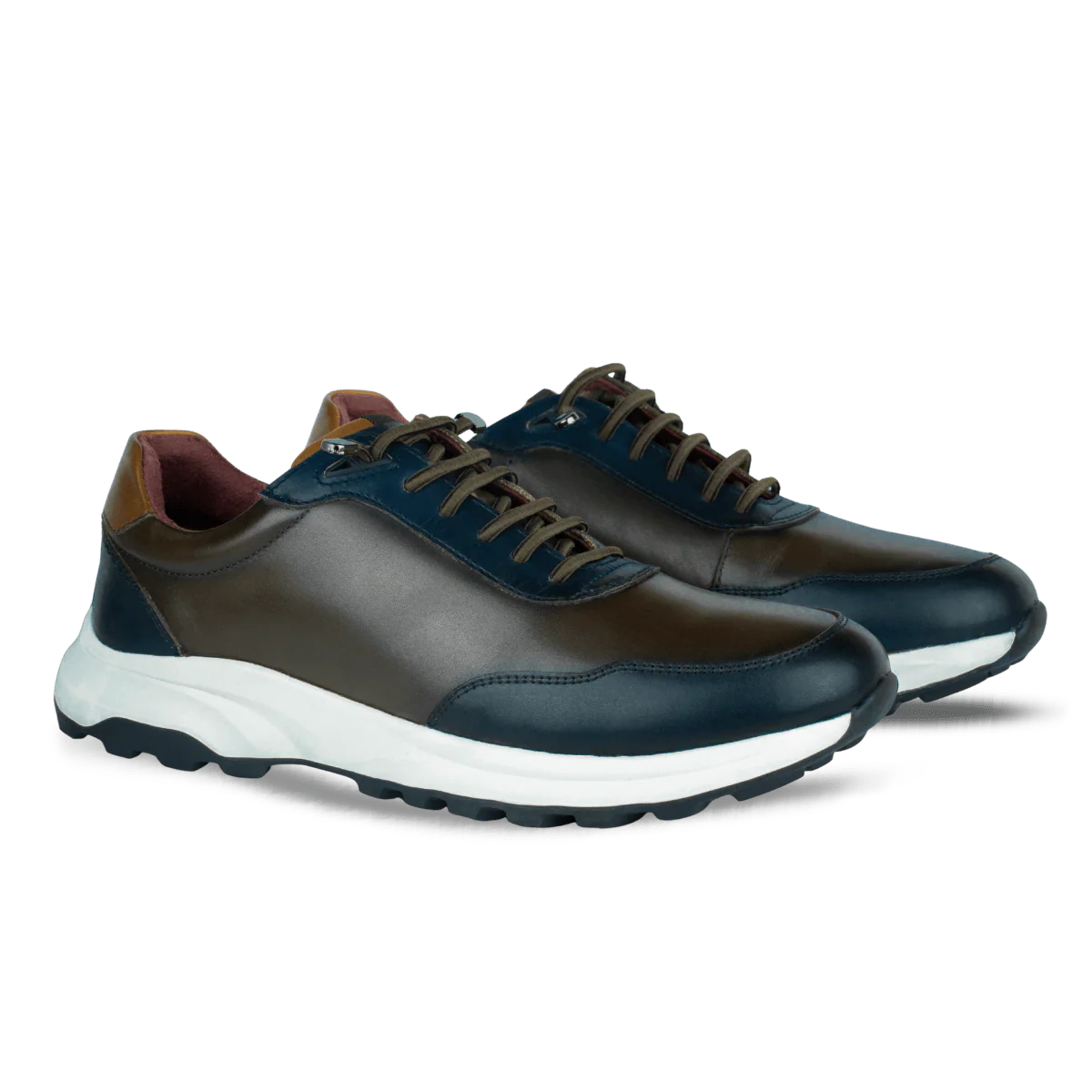 Falkner : Sneakers Homme - Cuir Marron