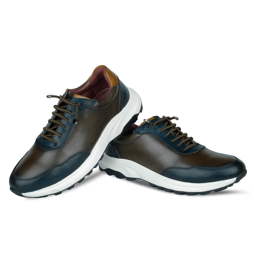 Falkner : Sneakers Homme - Cuir Marron