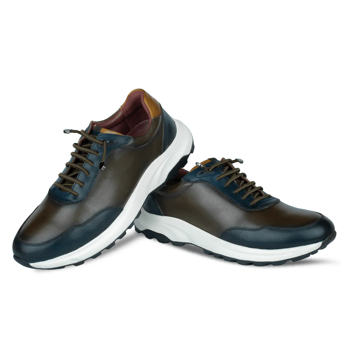 Falkner : Sneakers Homme - Cuir Marron