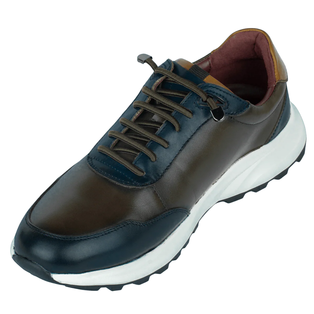 Falkner : Sneakers Homme - Cuir Marron